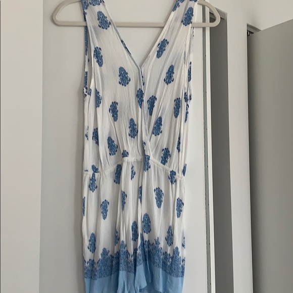 White and light blue romper!!! - Picture 5 of 5